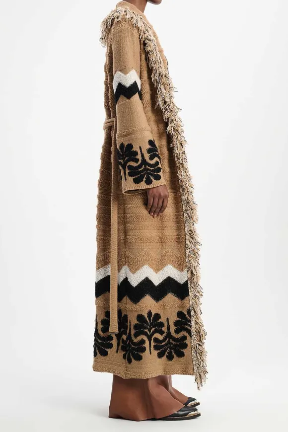 Strick | Dorothee Schumacher Bohemian Coat Cardigan Adored Brown