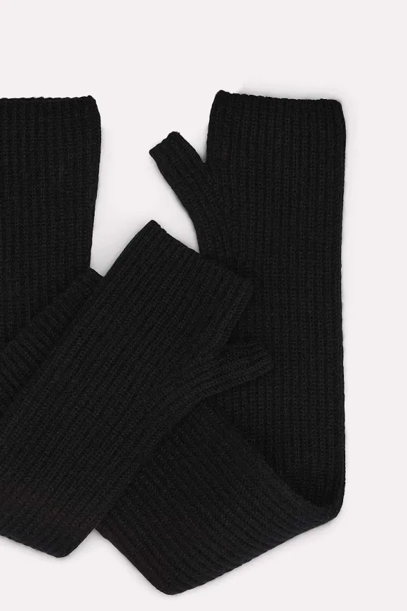 Small Accessories | Dorothee Schumacher Cashmere Coolness Gloves Pure Black