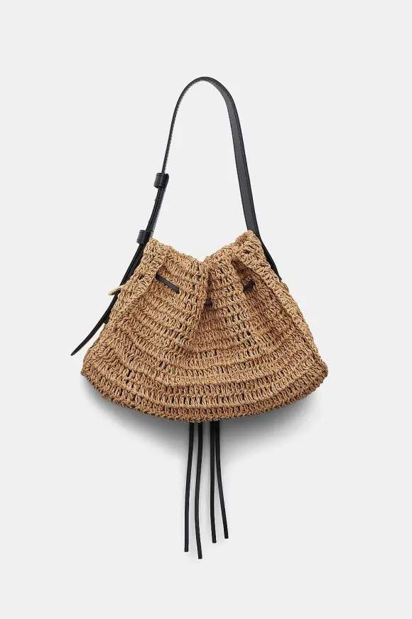 Taschen | Dorothee Schumacher Chic Raffia Handbag Rusty Brown