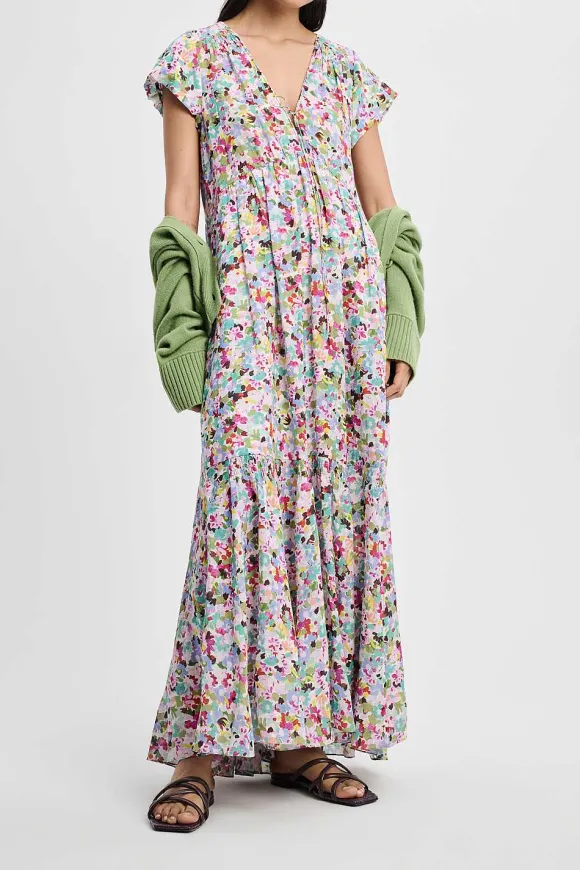 Kleider | Dorothee Schumacher Colourful Volumes Dress Colorful Rose & Green