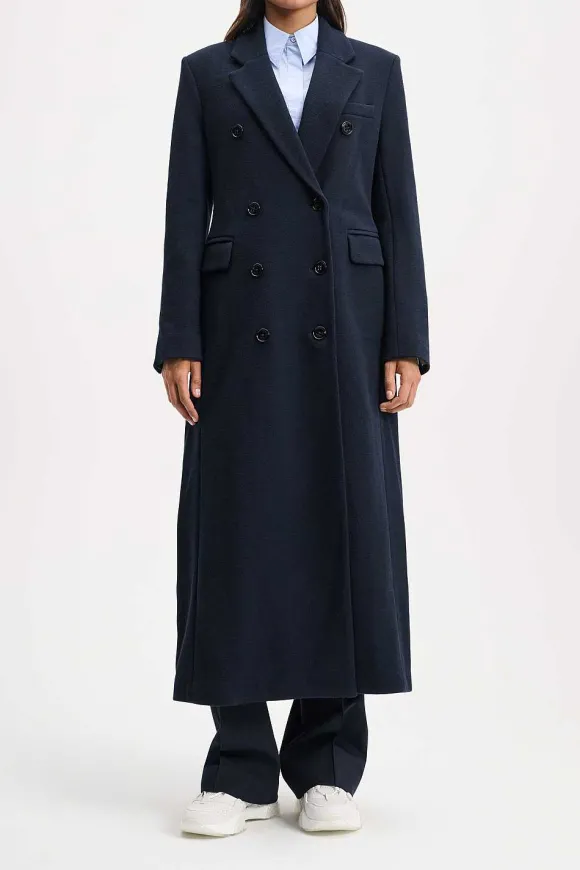 Jacken & Mäntel | Dorothee Schumacher Comfy Chic Coat Dark Navy