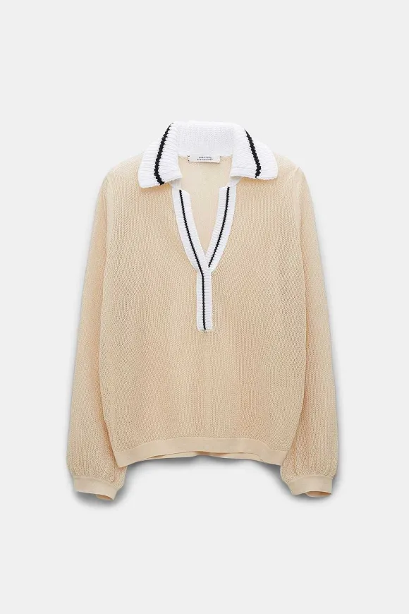 Strick | Dorothee Schumacher Cool Sophistication Pullover Shimmering Beige