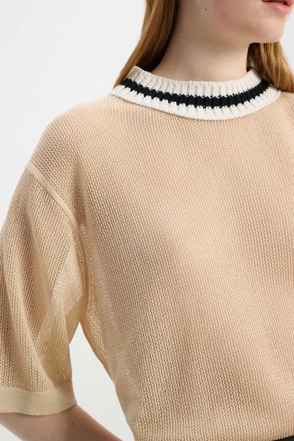 Strick | Dorothee Schumacher Cool Sophistication Pullover Shimmering Beige