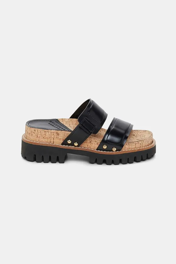 Schuhe | Dorothee Schumacher Cork Contrast Sporty Sandal Pure Black