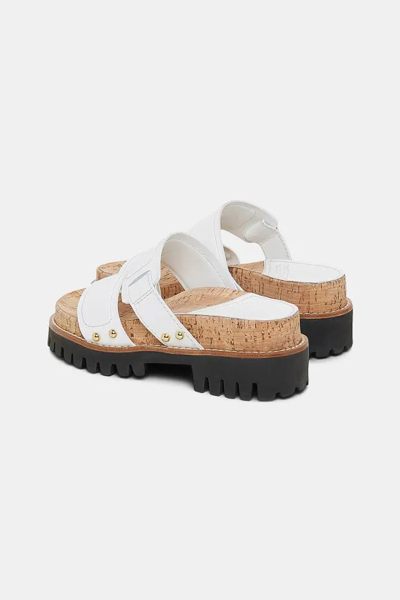 Schuhe | Dorothee Schumacher Cork Contrast Sporty Sandal Pure White