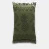 Small Accessories | Dorothee Schumacher Cosy Towelling Cushion Dark Olive Green