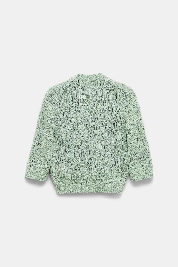 Strick | Dorothee Schumacher Cotton Love Cardigan Pale Green