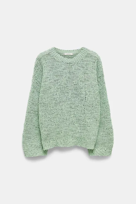 Strick | Dorothee Schumacher Cotton Love Pullover Pale Green