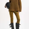 Strick | Dorothee Schumacher Crochet Feeling Pullover Gold Brown