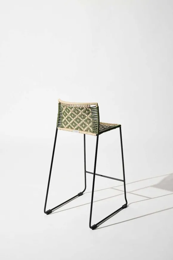 Tucurinca | Dorothee Schumacher Cubico Barstool Indoor Verde Militar