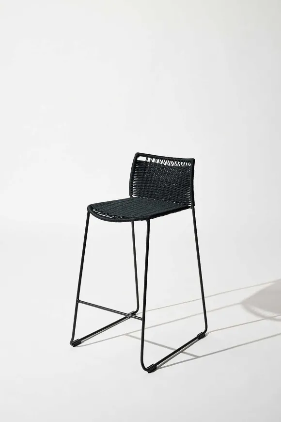 Tucurinca | Dorothee Schumacher Cubico Barstool Indoor Black Beige Mix