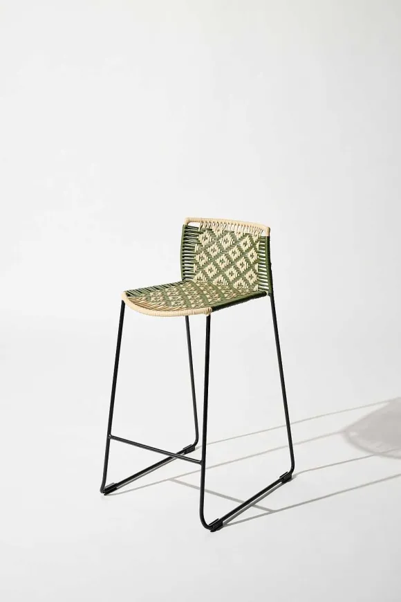 Tucurinca | Dorothee Schumacher Cubico Barstool Indoor Verde Militar