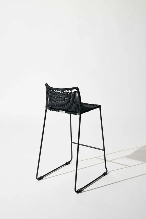 Tucurinca | Dorothee Schumacher Cubico Barstool Indoor Black Beige Mix