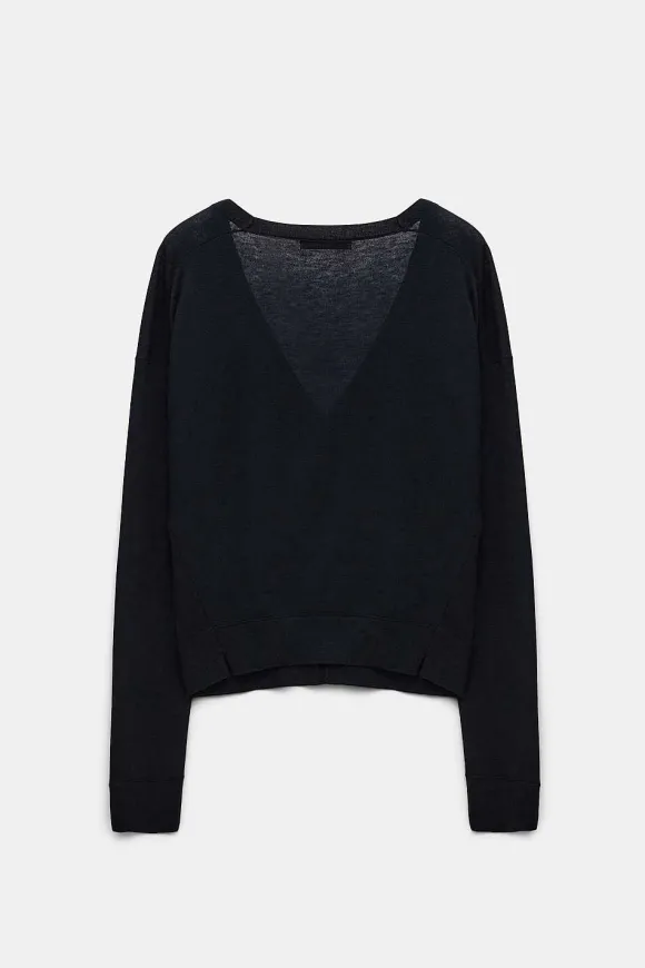 Strick | Dorothee Schumacher Delicate Statements Cardigan Pure Black