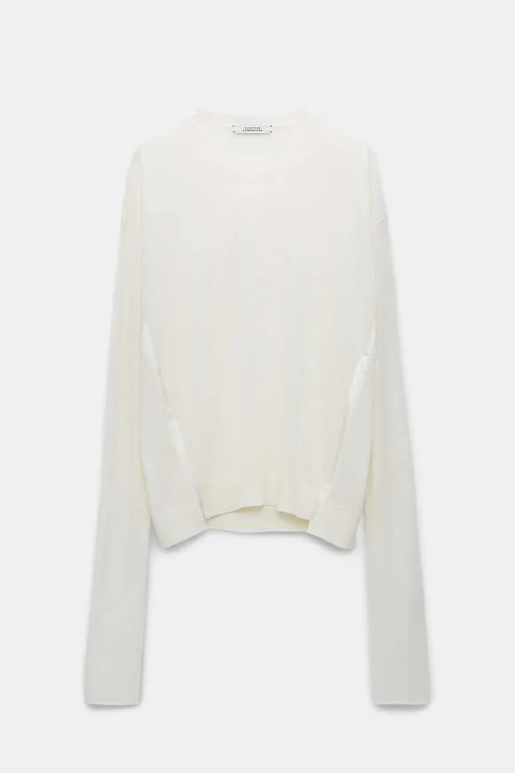 Shirts & Tops | Dorothee Schumacher Delicate Statements Pullover Shaded White