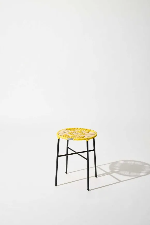 Tucurinca | Dorothee Schumacher El Banco Stool Amarillo Beige Mix