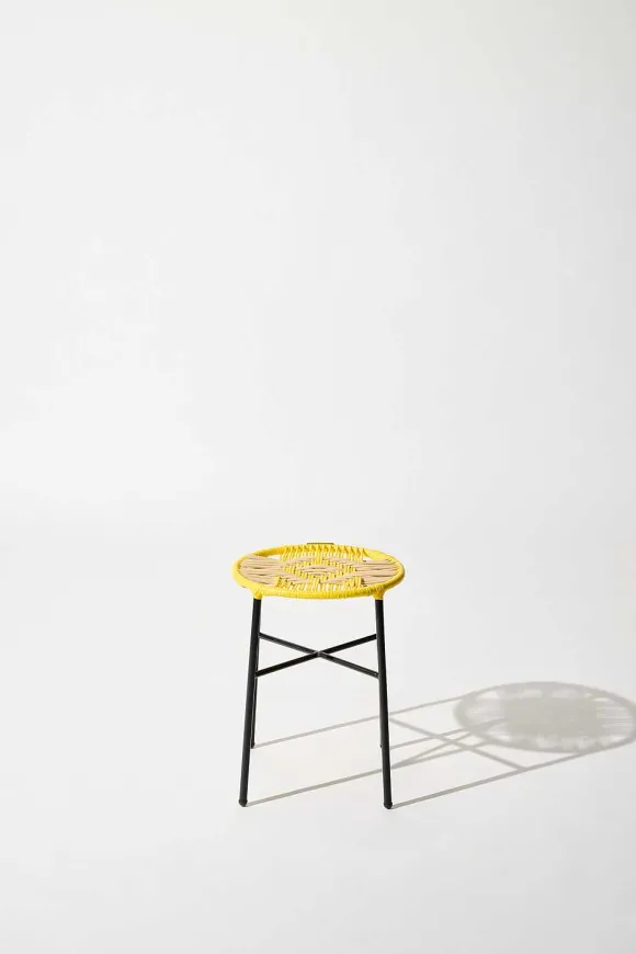 Tucurinca | Dorothee Schumacher El Banco Stool Amarillo Beige Mix