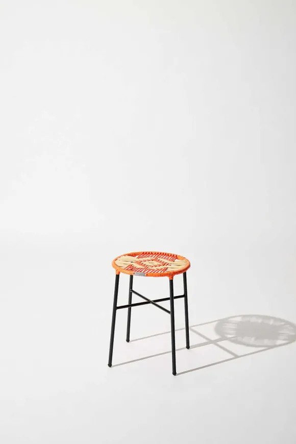 Tucurinca | Dorothee Schumacher El Banco Stool Mix Rojo Vino/Orange