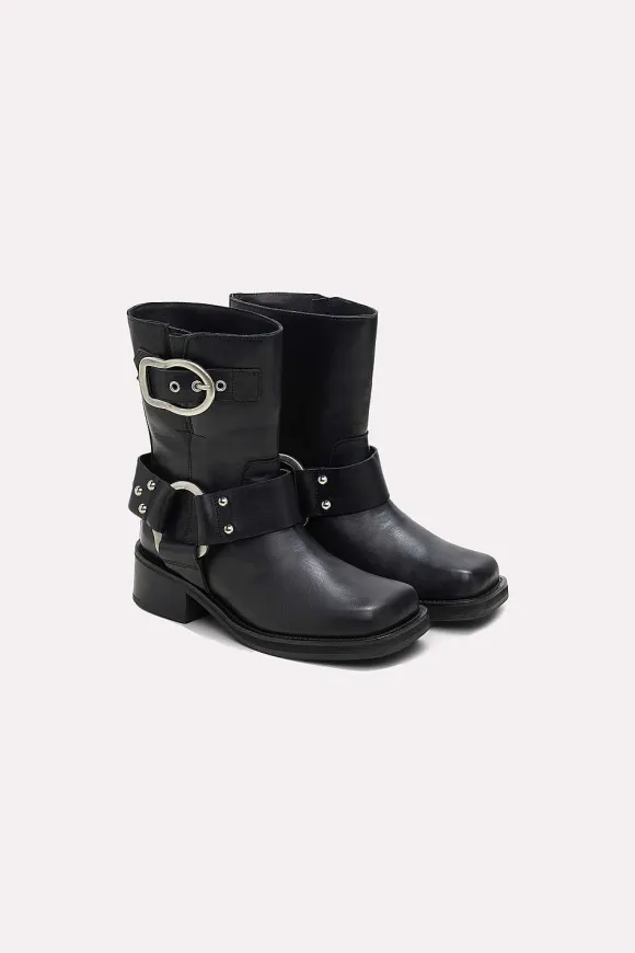 Schuhe | Dorothee Schumacher Elevated Classics Short Biker Boot Pure Black