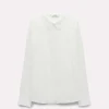 Blusen | Dorothee Schumacher Embroidered Ease Blouse Camellia White