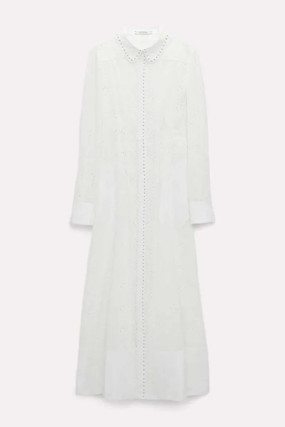 Kleider | Dorothee Schumacher Embroidered Ease Dress Camellia White