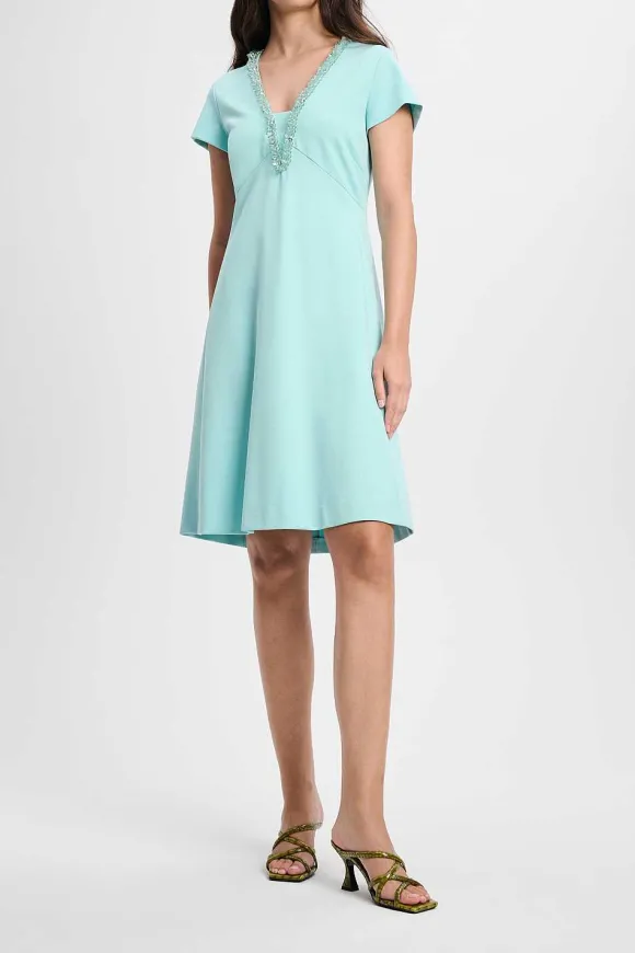 Kleider | Dorothee Schumacher Emotional Essence Capsule Dress Soft Turquoise