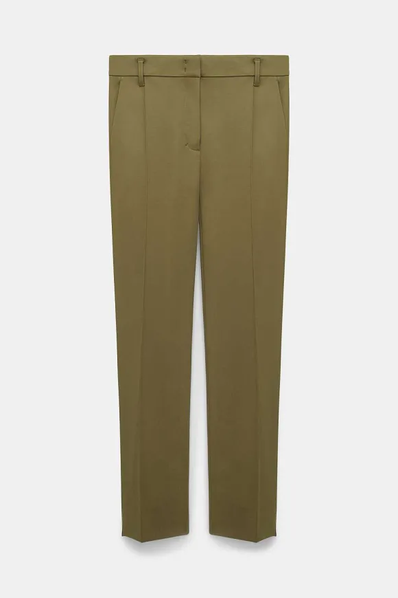 Hosen | Dorothee Schumacher Emotional Essence Pants Dark Shiny Khaki