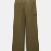 Hosen | Dorothee Schumacher Emotional Essence Pants Dark Shiny Khaki