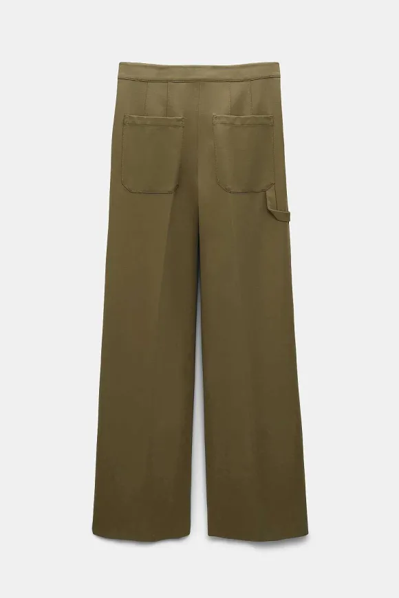 Hosen | Dorothee Schumacher Emotional Essence Pants Dark Shiny Khaki