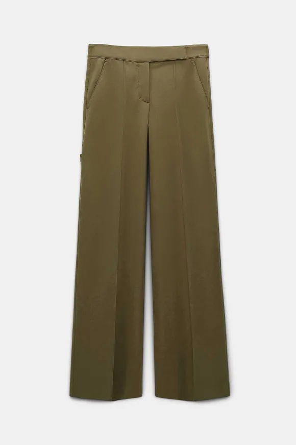 Hosen | Dorothee Schumacher Emotional Essence Pants Dark Shiny Khaki