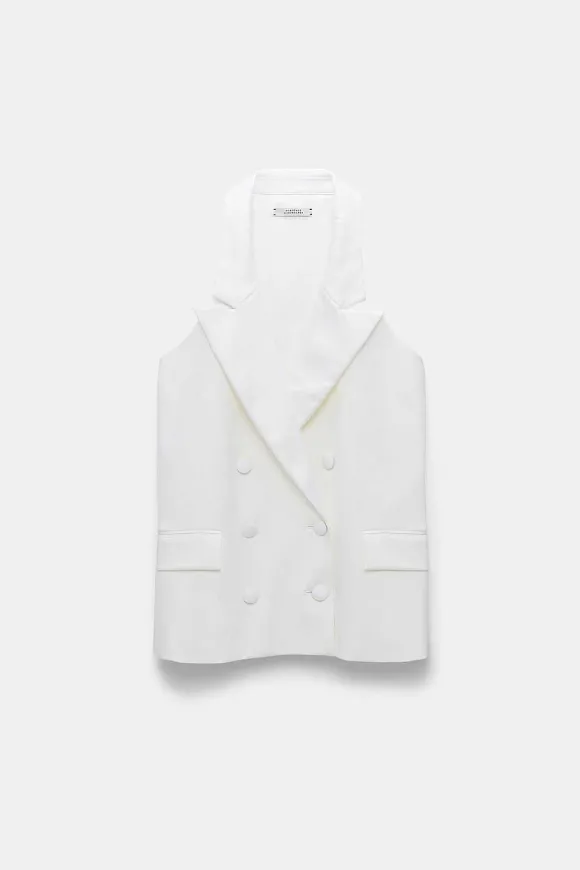 Blazer | Dorothee Schumacher Emotional Essence Vest Camellia White