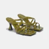 Schuhe | Dorothee Schumacher Exotic Shine Heeled Sandal Shimmering Green