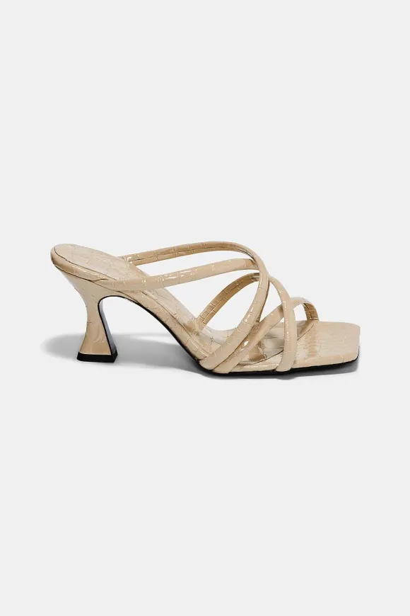 Schuhe | Dorothee Schumacher Exotic Shine Heeled Sandal Shimmering Camel