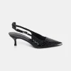 Schuhe | Dorothee Schumacher Exotic Shine Kitten Heel Pure Black