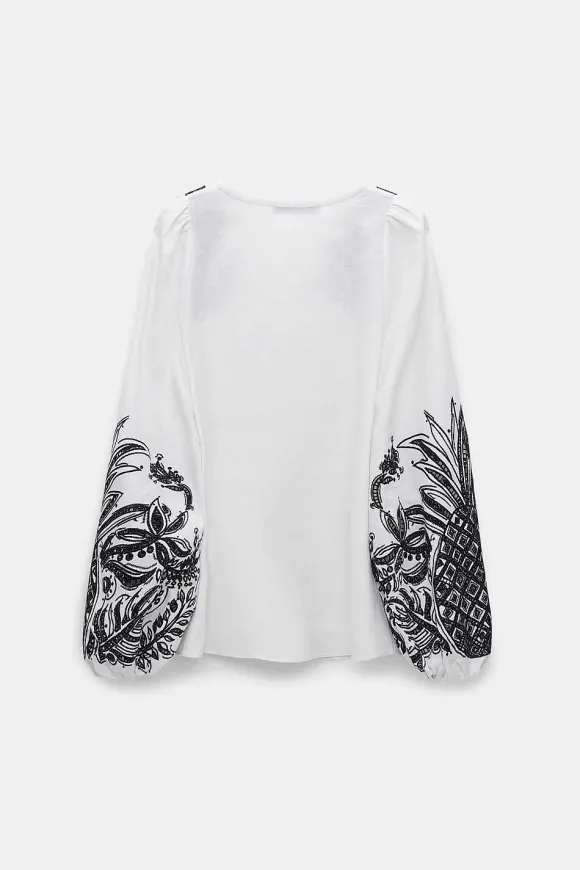 Blusen | Dorothee Schumacher Exquisite Luxury Blouse Camellia White