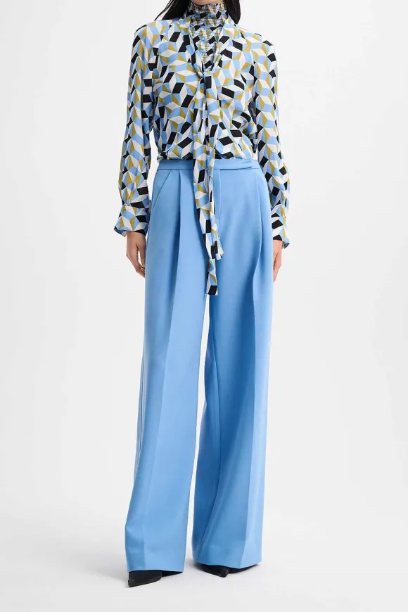 Blusen | Dorothee Schumacher Graphic Volumes Blouse Blue Graphics