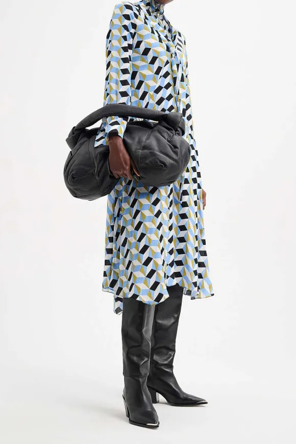 Kleider | Dorothee Schumacher Graphic Volumes Dress Blue Graphics