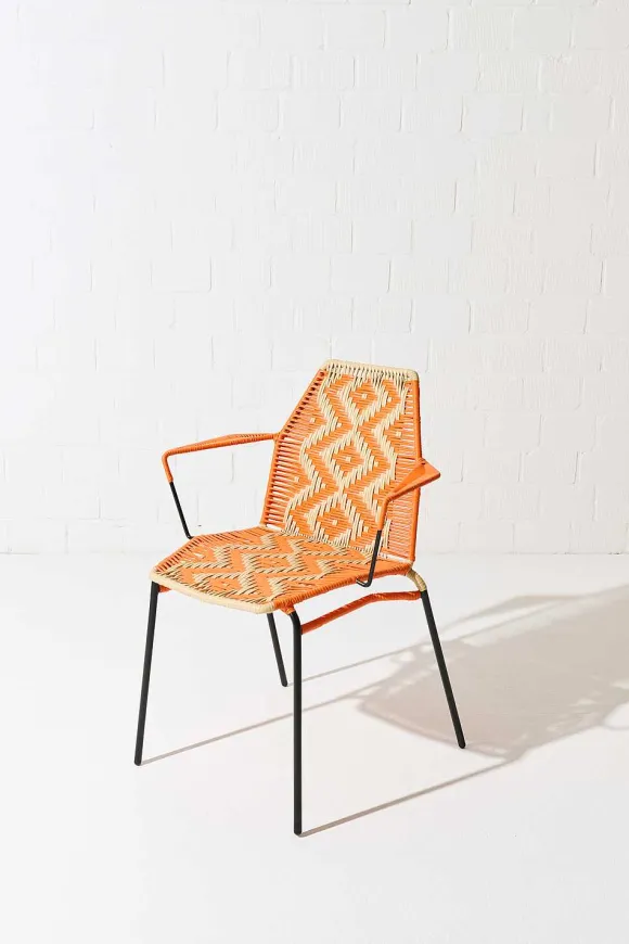 Tucurinca | Dorothee Schumacher La Perla Outdoor Chair Naranja Beige Mix