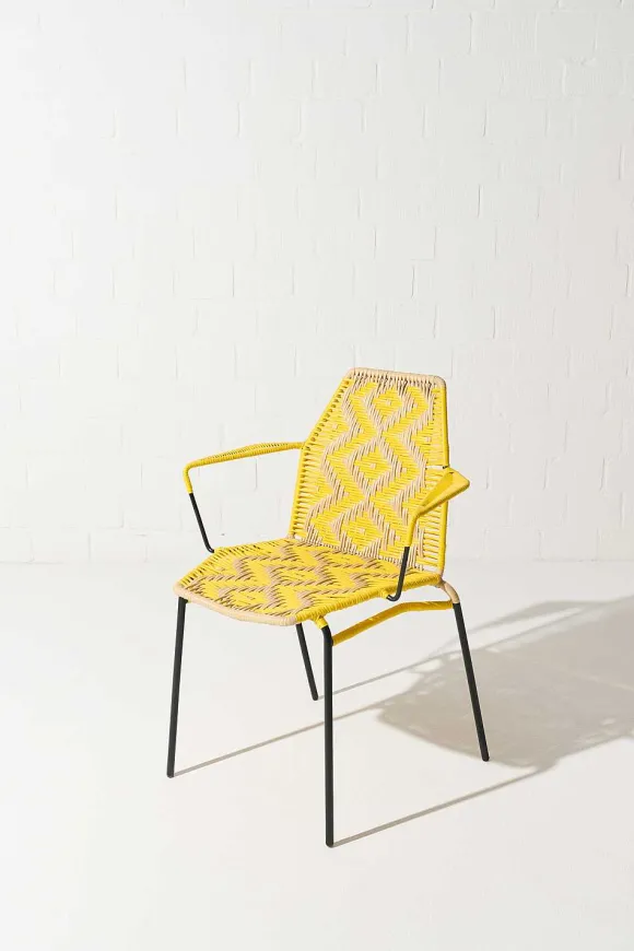 Tucurinca | Dorothee Schumacher La Perla Outdoor Chair Amarillo Beige Mix