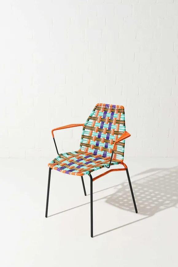 Tucurinca | Dorothee Schumacher La Perla Outdoor Chair Naranja Verde Militar Mix