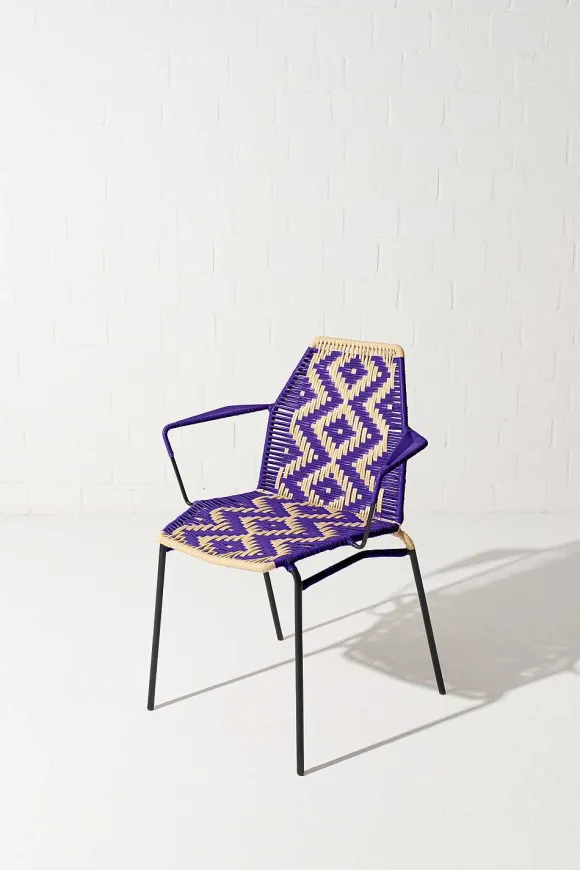 Tucurinca | Dorothee Schumacher La Perla Outdoor Chair Lilac Beige Mix