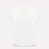 Shirts & Tops | Dorothee Schumacher Lucky You Shirt Camelia White With Glold Print