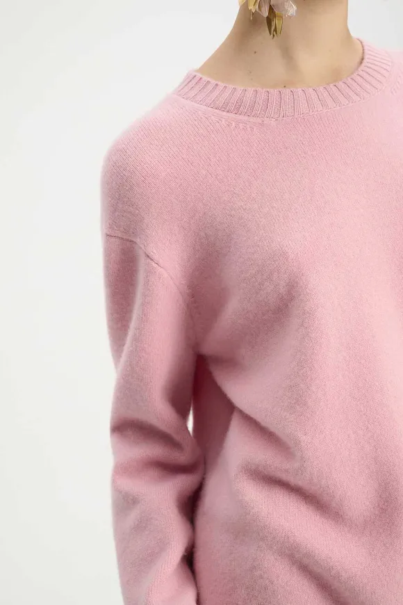 Strick | Dorothee Schumacher Luxury Comfort Pullover Dark Rose