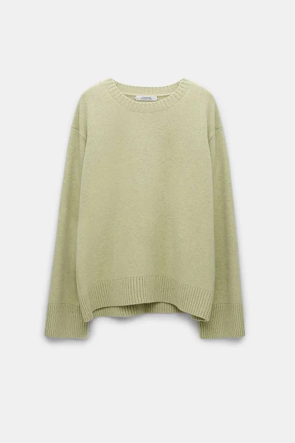 Strick | Dorothee Schumacher Luxury Comfort Pullover Soft Lemon Green