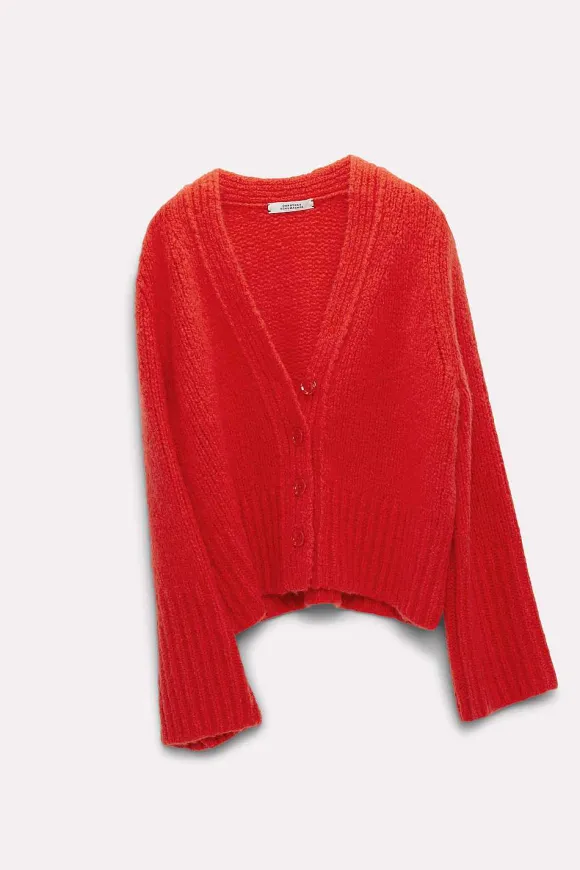 Strick | Dorothee Schumacher Luxury Softness Cardigan Strong Red