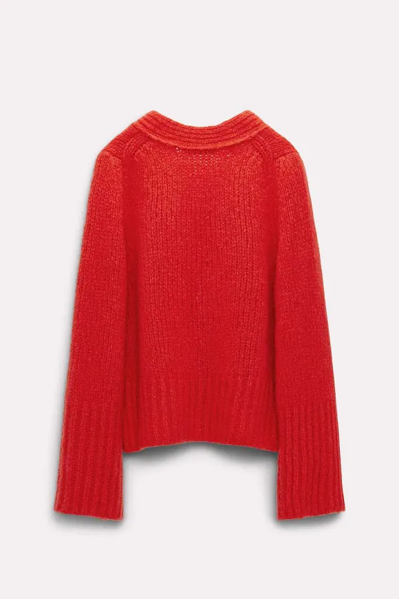 Strick | Dorothee Schumacher Luxury Softness Cardigan Strong Red