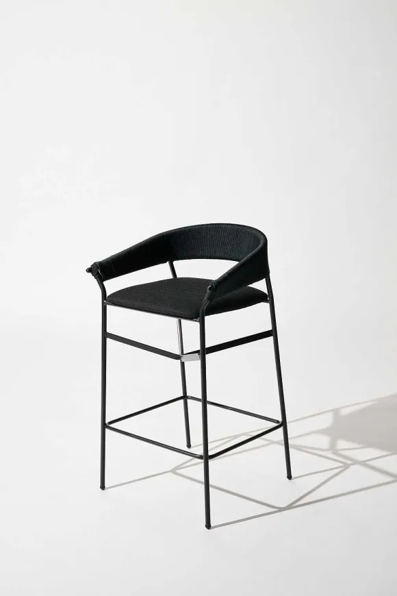 Tucurinca | Dorothee Schumacher Maye Barstool Indoor Black Beige Mix