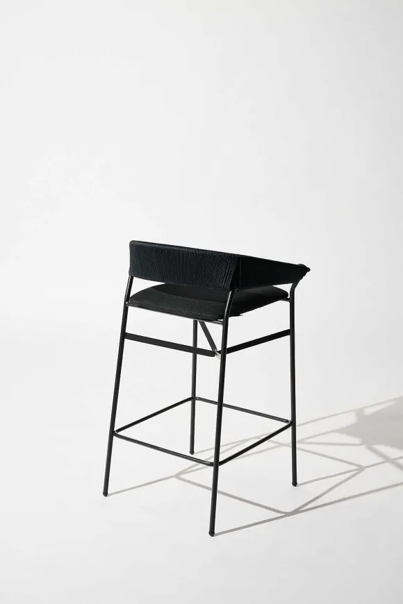 Tucurinca | Dorothee Schumacher Maye Barstool Indoor Black Beige Mix