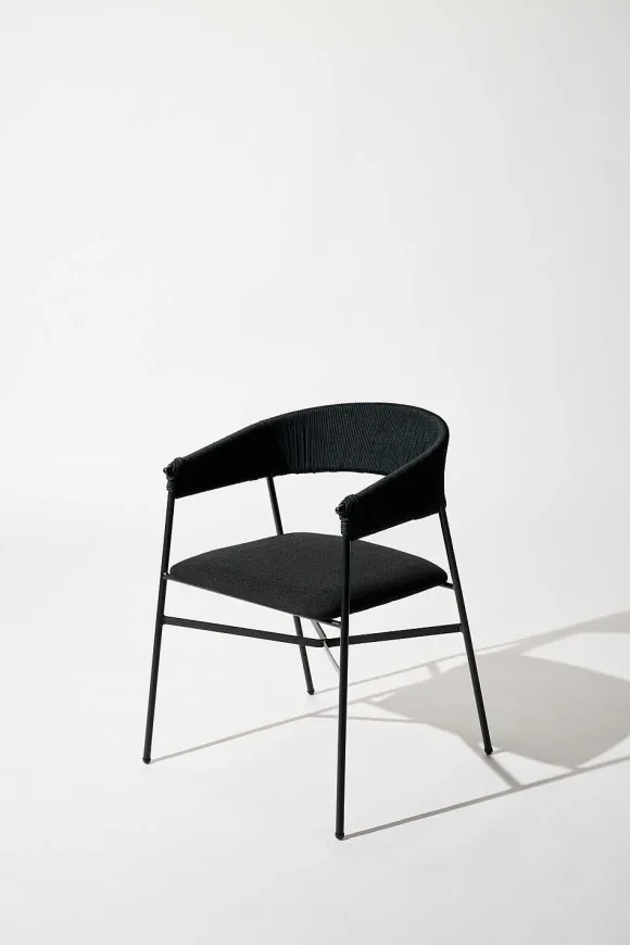 Tucurinca | Dorothee Schumacher Maye Indoor Chair Black Beige Mix