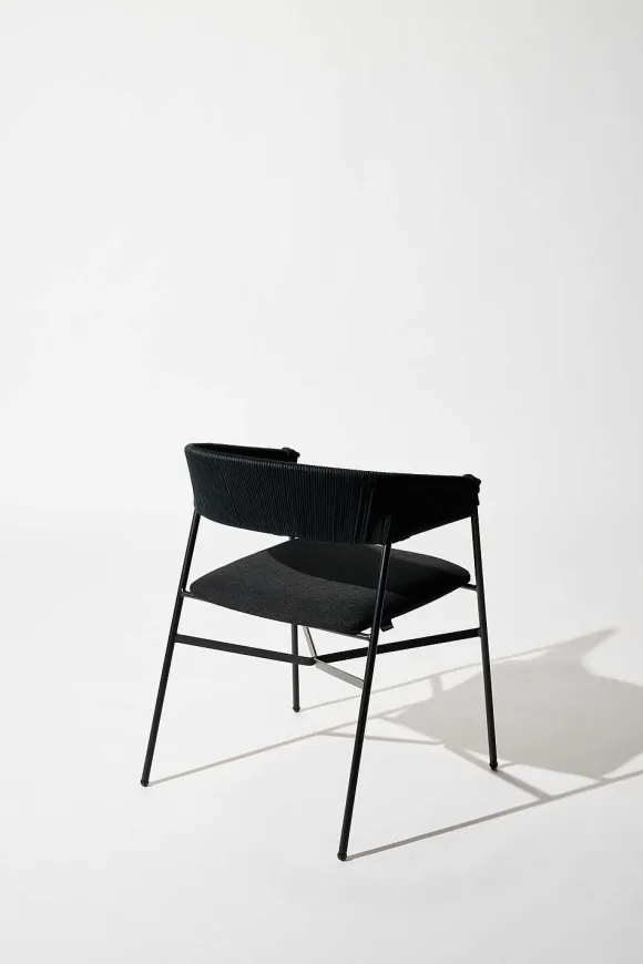 Tucurinca | Dorothee Schumacher Maye Indoor Chair Black Beige Mix